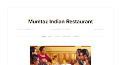 Desktop Screenshot of mumtazrestaurant.com