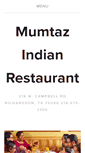 Mobile Screenshot of mumtazrestaurant.com